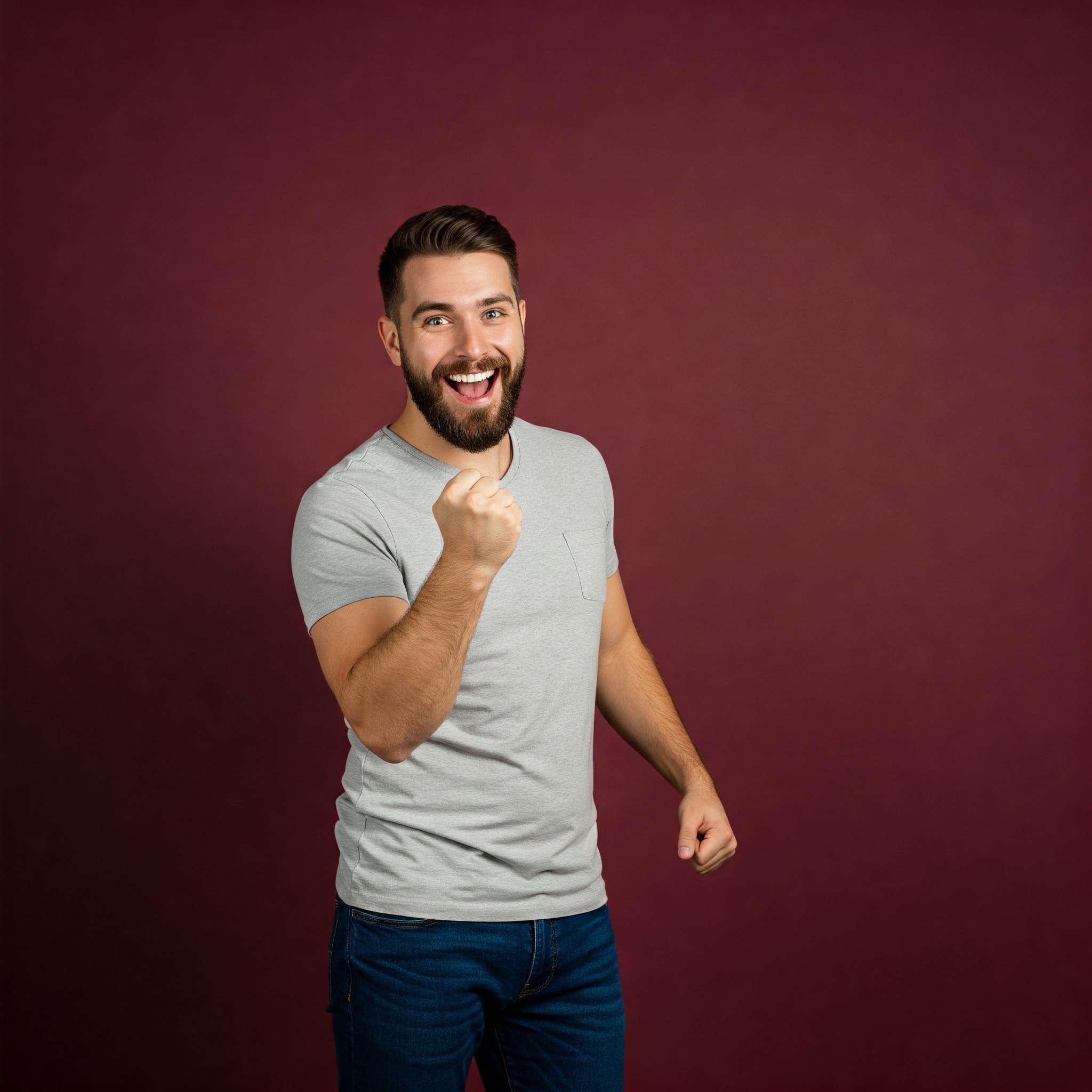 photo of Man with Raised Fist